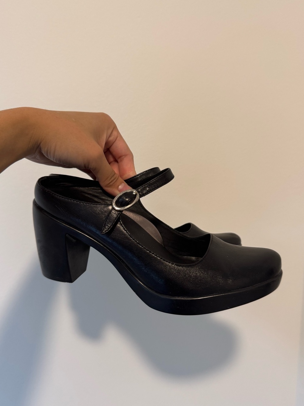 Dansko Black Mary Jane Clogs - 36